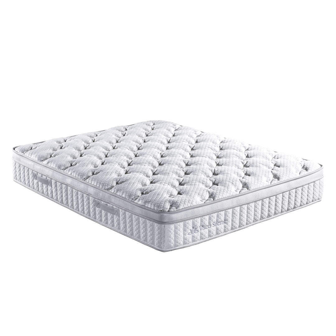 Visco Secret Mattress – Zoned Support -  Breathable Fabric - Antibacterial Comfort - Mundo Bedding